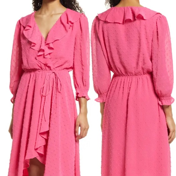 Fraiche by J wrap Ruffle Dress - Picture 5 of 5